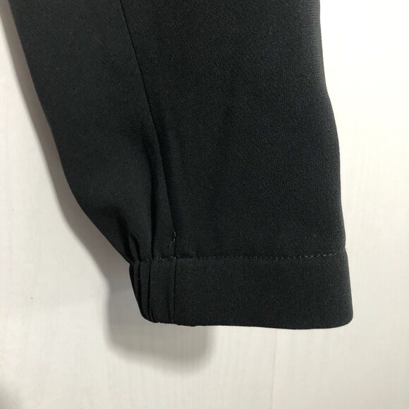 Chico's Pants Women Small 0.5 Black Label Dressy Jogger Gold Exposed Zipper - Picture 4 of 11